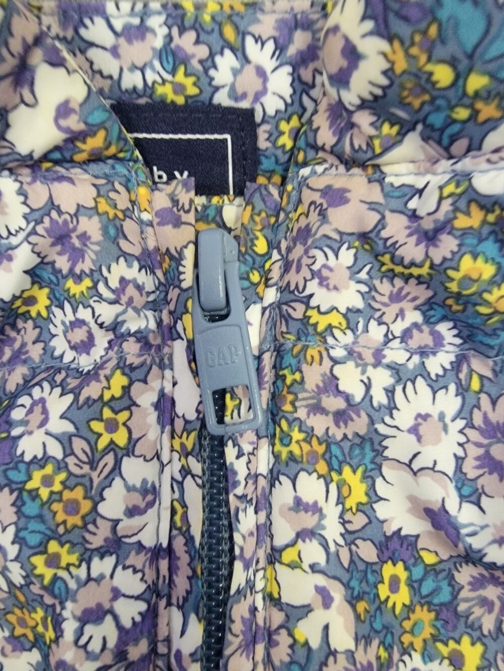 Gap Puffer Jacket 3 Years Girls Hooded Floral Winter Coat Zip Baby 0065
